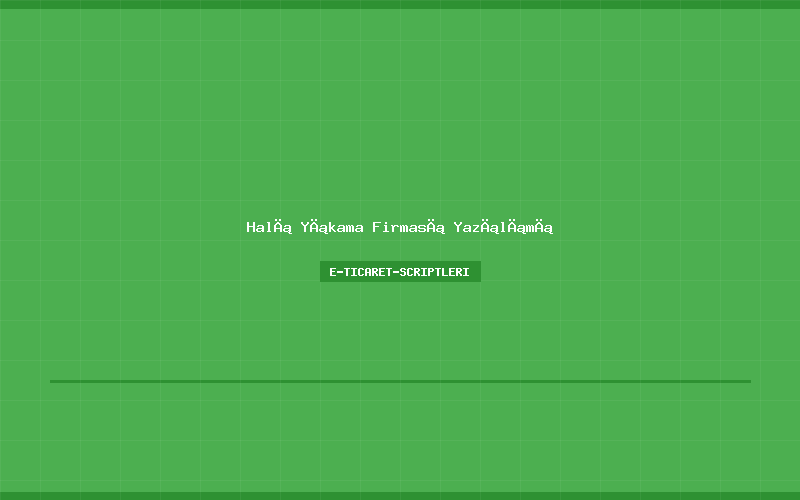 Halı Yıkama Firması Yazılımı